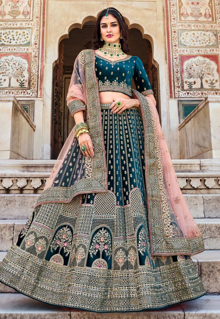 Velvet Lehenga