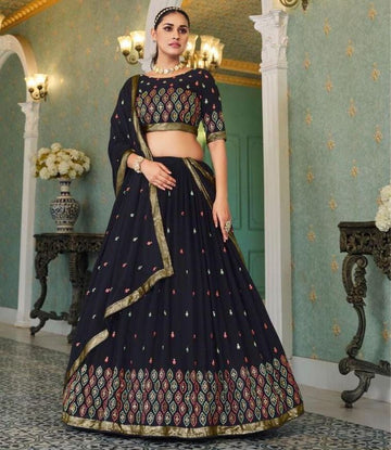 Georgette Lehenga