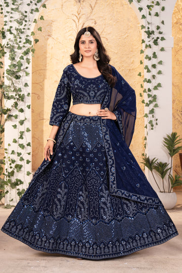 Designer Sequin Georgette Lehenga Choli